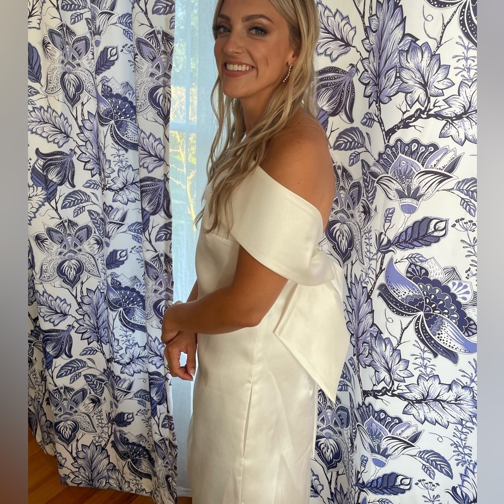 Amsale Bow Back Dress